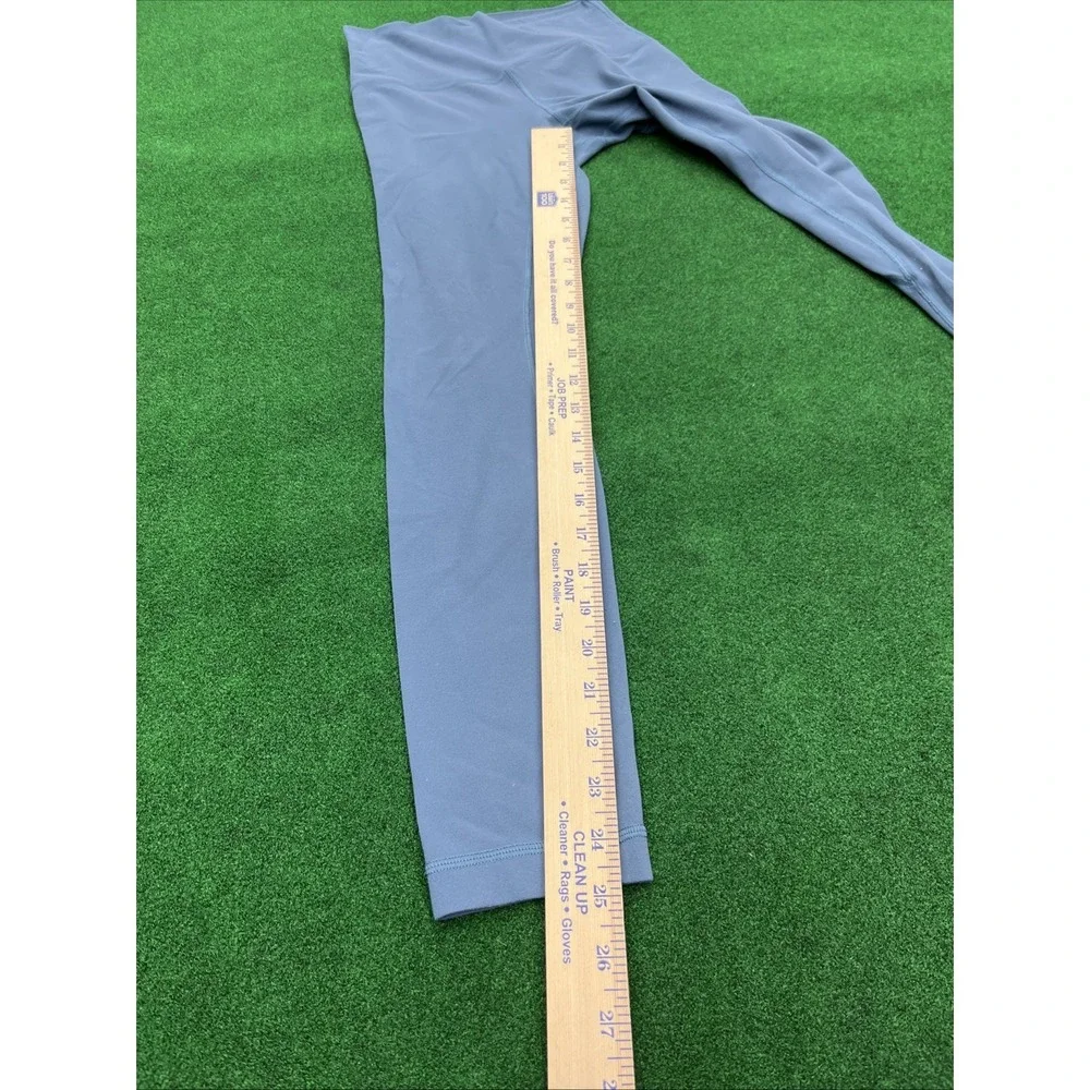 Lululemon Align High Rise Leggings Crop Blue Green Women's Size 4‎